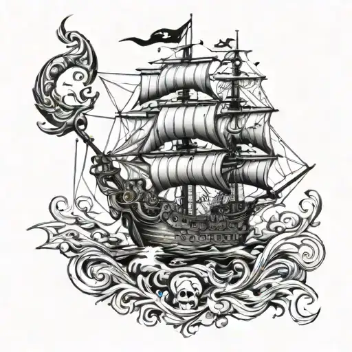 Pirates Des Caraibles Black Pearl Design