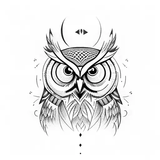 Owl Wearing A Suite