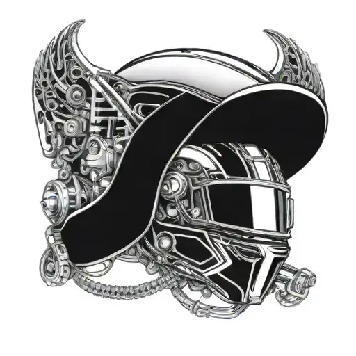 Combine A Formula 1 Helmet With Intricate Car Engine Parts