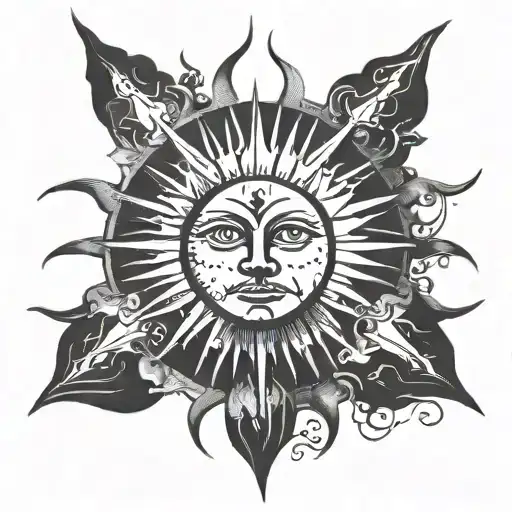 Symbolic Image Of Sun