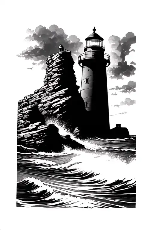 Lighthouse Rocks Sea