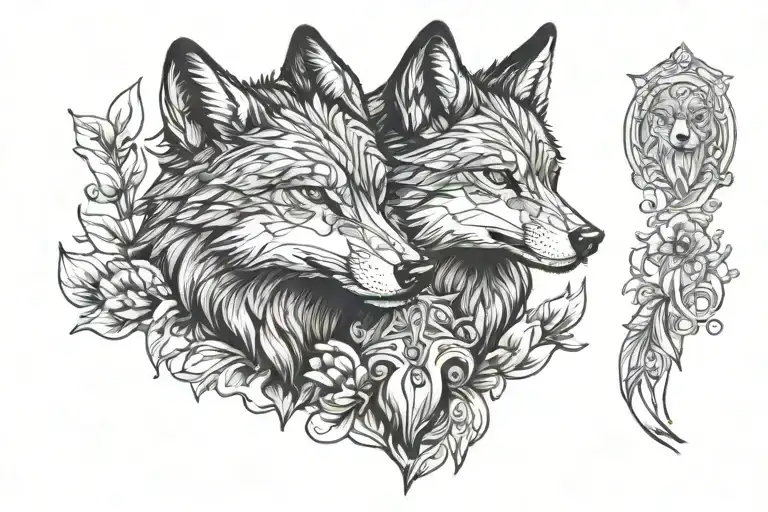 Wolf And Fox