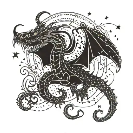 A Dragon Made Of Stars