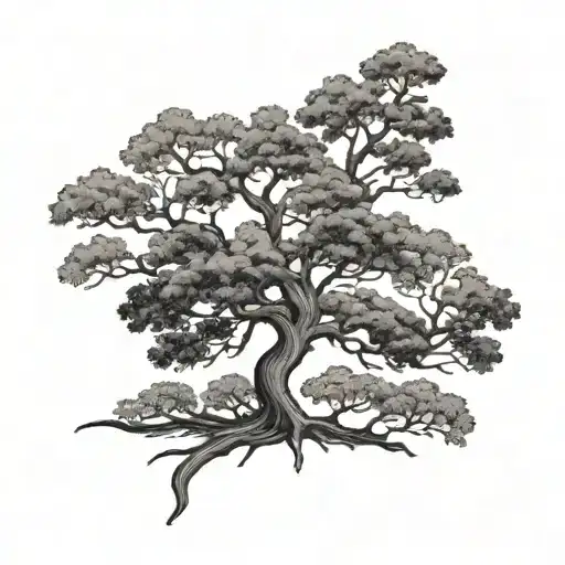 Bare Oak Tree