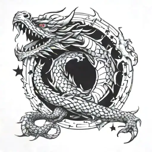 Stars Forming A Dragon