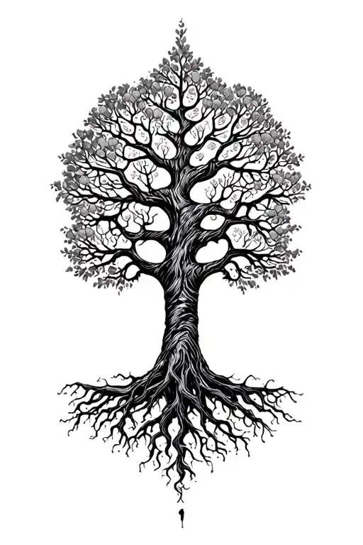 Tree Of Life With Roots