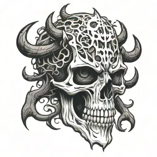 Wendigo Skull Demon