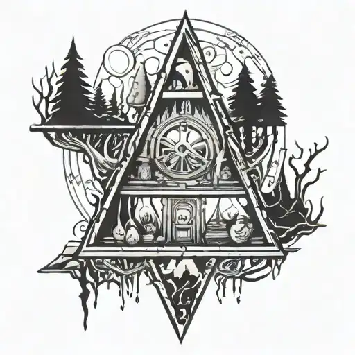 Un Tatuaje De Gravity Falls Dark