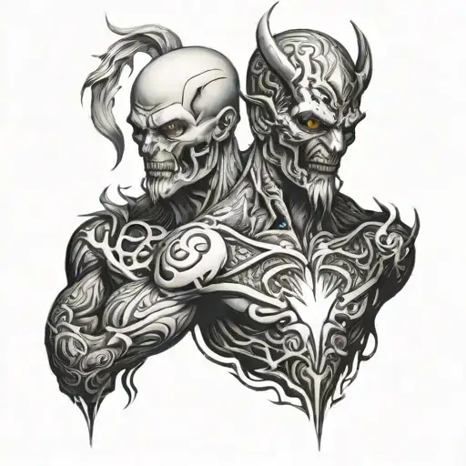 Good And Evil Full Sleeve