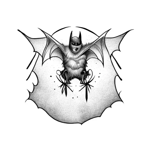A Scary Bat Wearing Boots