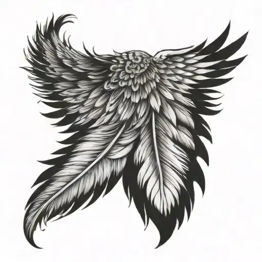 Wing With Feathers Falling Off