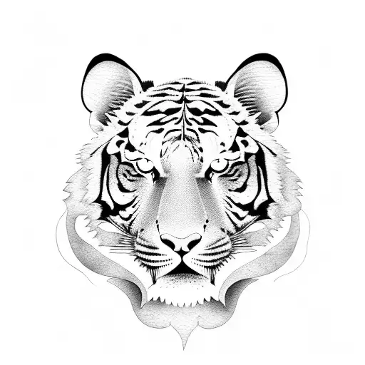 Tiger Head Cartoon