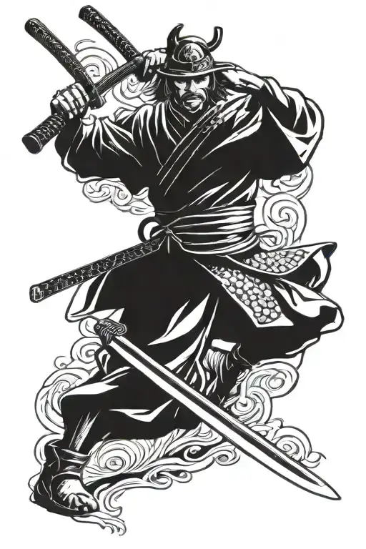 Samurai With Katana
