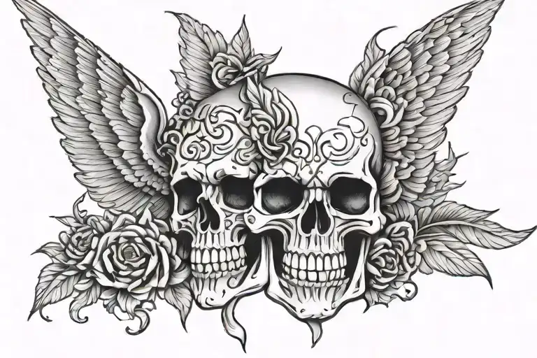 Winged Skull