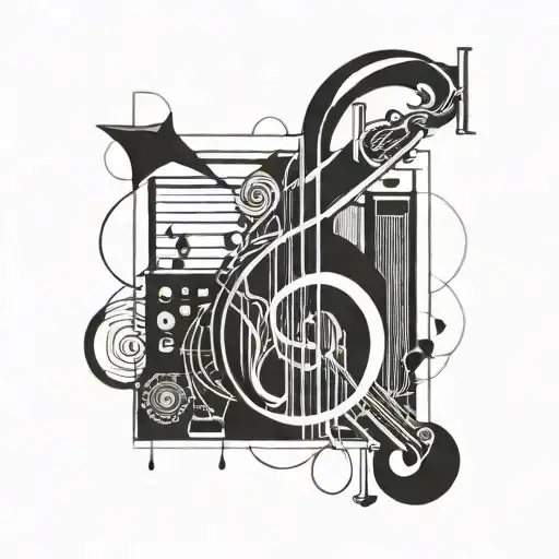 A Geometric Design Incorporating Overthinker And Love Music