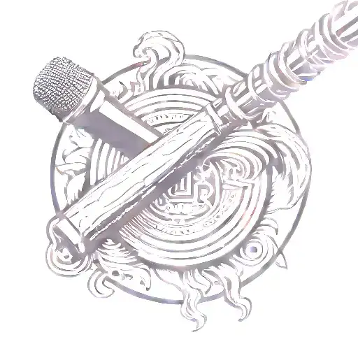 Circle With Microphone Inside