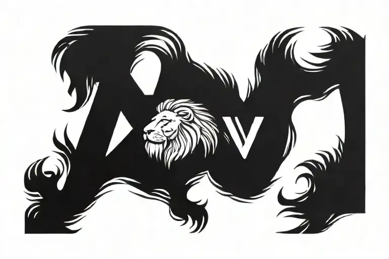 Lion With Letter Y Y V D