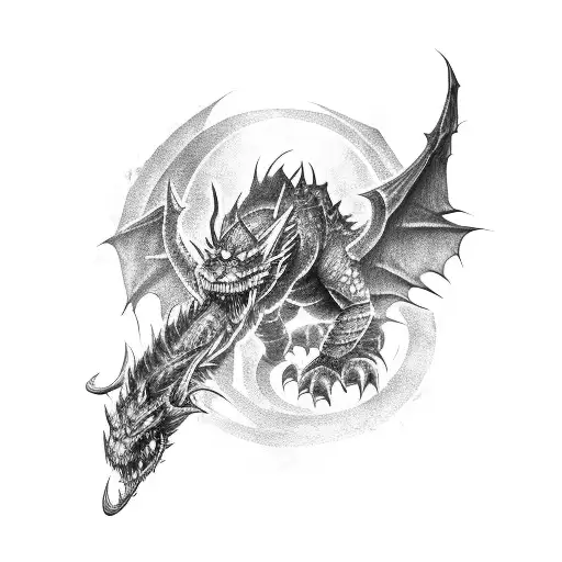 World Of Warcraft Sindragosa Dragon Wrapping Around Arm