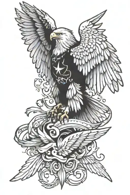 Eagle With Angel Wings