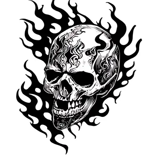 Fire Skulls Toom Stone