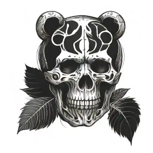 A Skull With A Bear Head