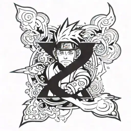 Combine Elements From Different Naruto Characters To Create A Unique And Dynamic Tattoo Design