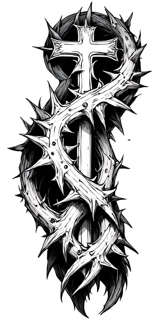 Cross Thorns Phillipians 4 13