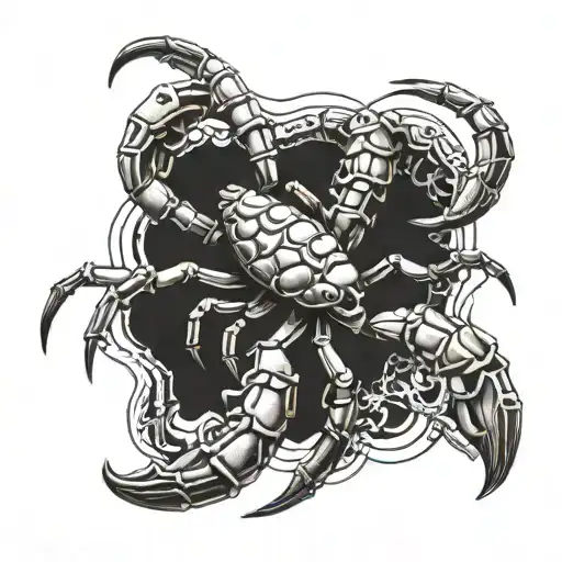 Scorpion Made Out Of Human Bones