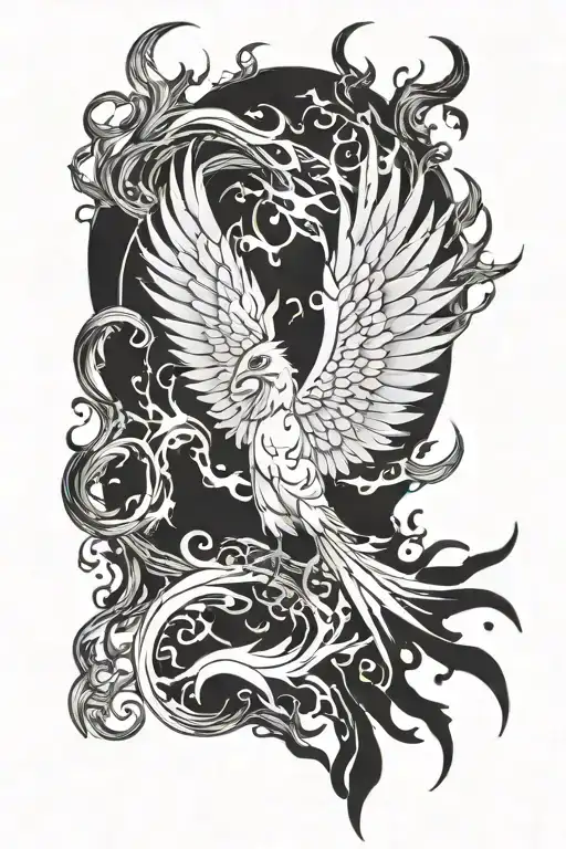 Phoenix Rising From Ashes