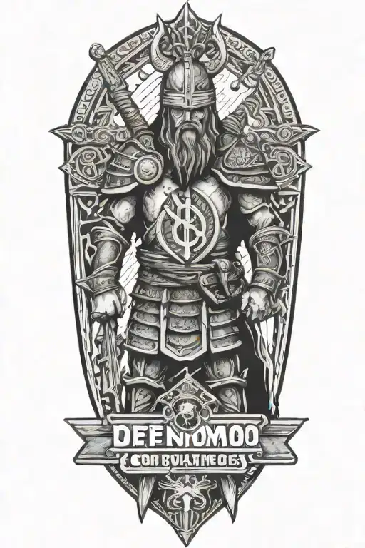 Real Madrid Viking Warrior Holding A Sign That Says Defendamos El Trono Conquistamos La Gloria