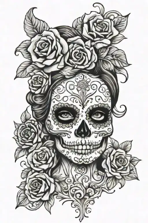 Sugar Skull Women Face