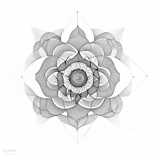Sacred Geometry Sunflower