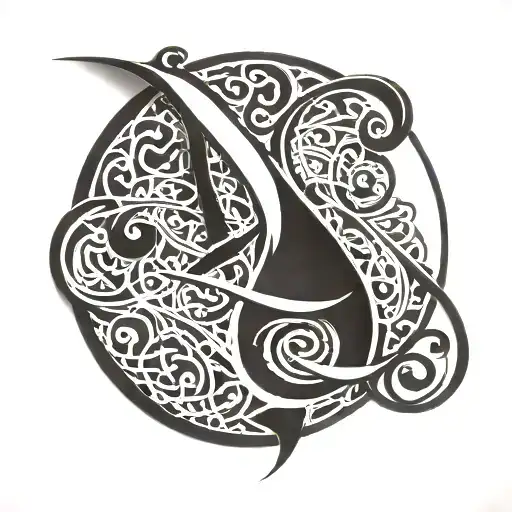 Incorporate Arabic Calligraphy Of The Name 'Alfahda' In A Bold