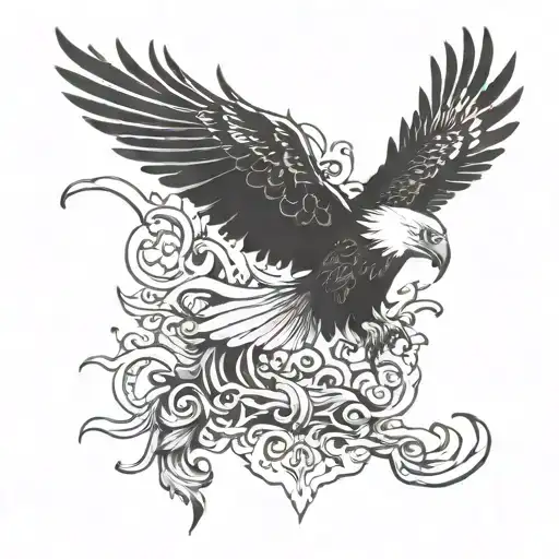 Eagle Rising Phoenix Bird