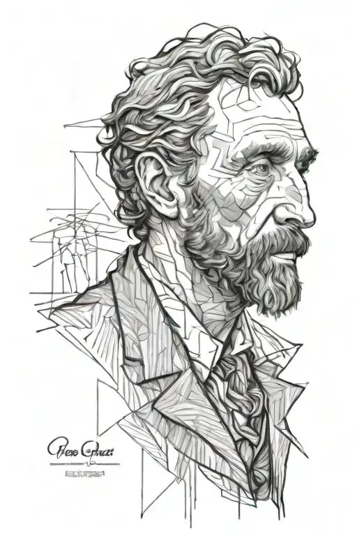 Van Gogh Painting With Lots Of Line