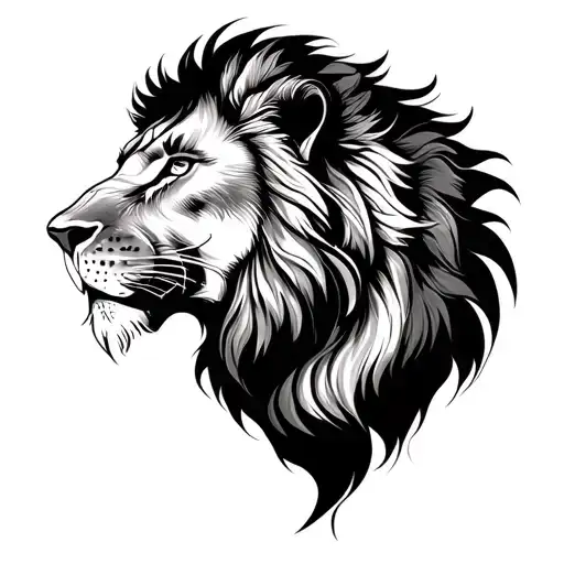 2 Kids And Mother Lion Head