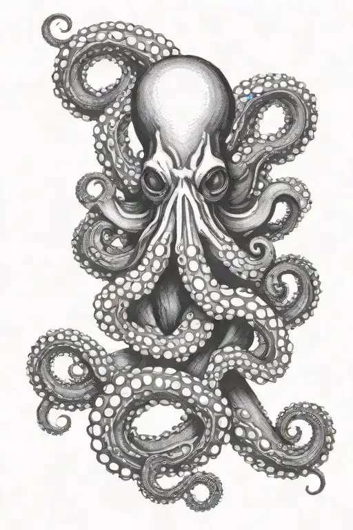 Octopus Wrapping Its Tentacles
