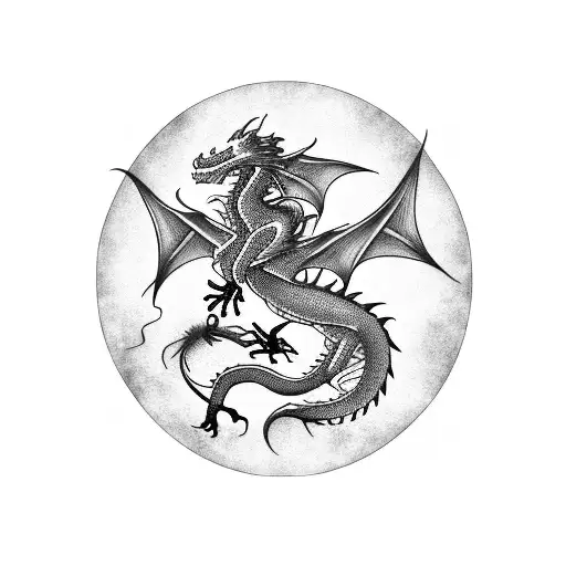 Dragon Logo Motor Heart A