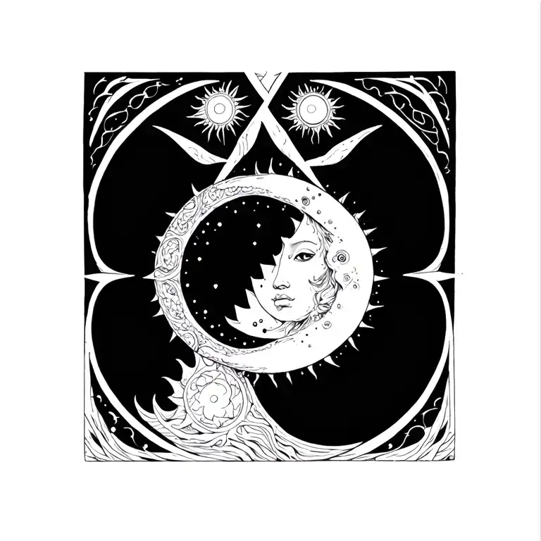 Wiccan Symbol Sun And Moon 2006