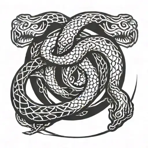Ouroboros Snake Circle