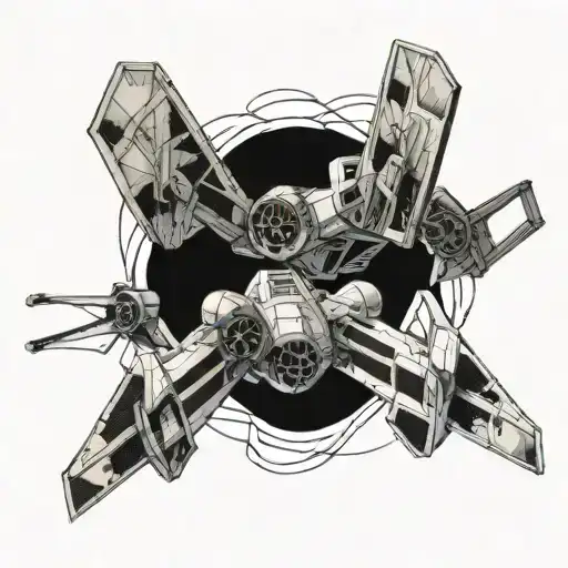 Star Wars X Wing Battling Tie Fighters