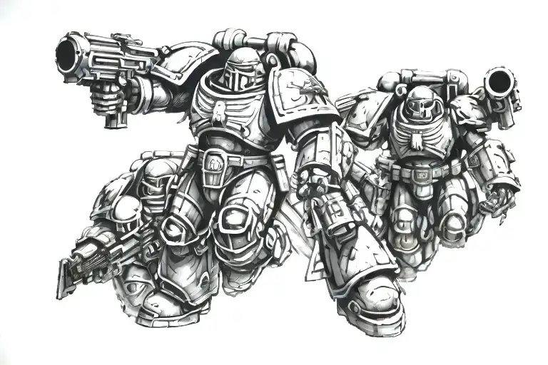 A Logotipe Of Space Marines From Warhammer 40K Universe