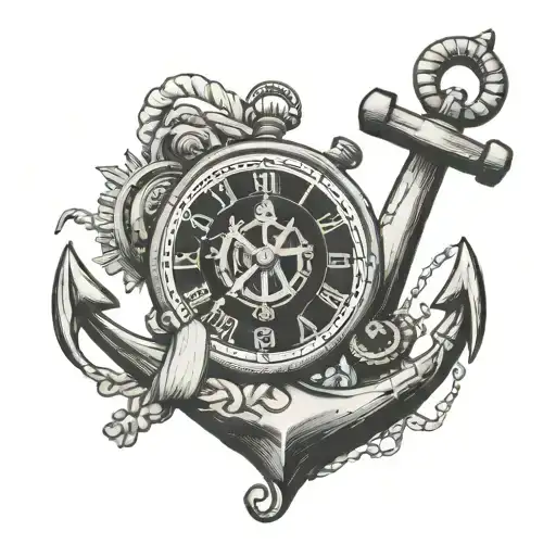 Anchor With Clock