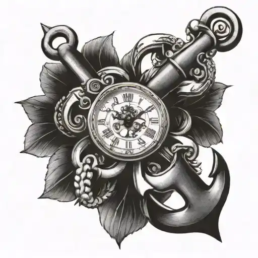 Anchor With Clock