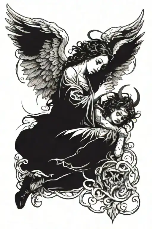 Angel Gabrielle Killing A Demon