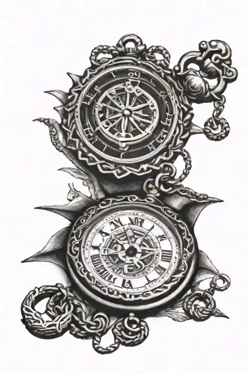 Pocket Watch In Anchor