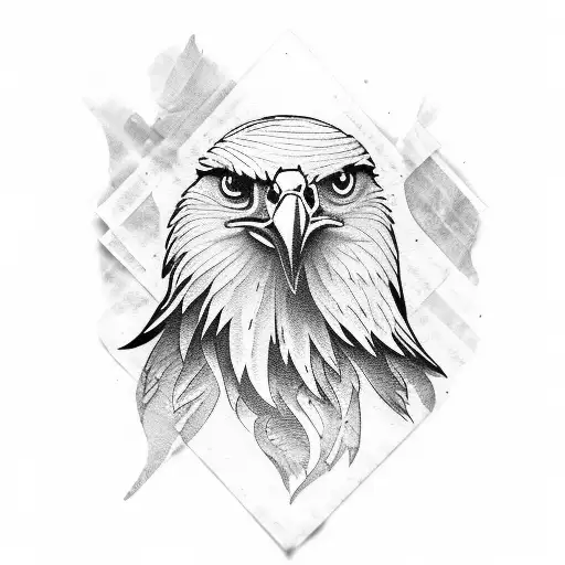 Whole Eagle With Faded Wings