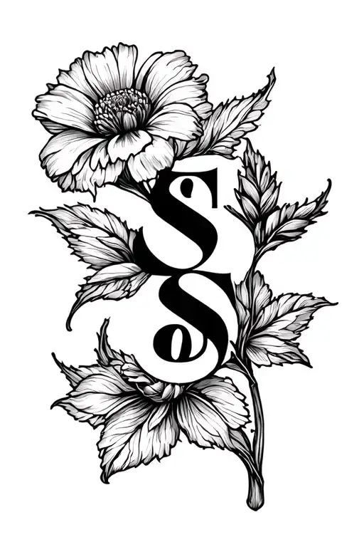 The Word Sonder But O Is Flower Blooming Flower