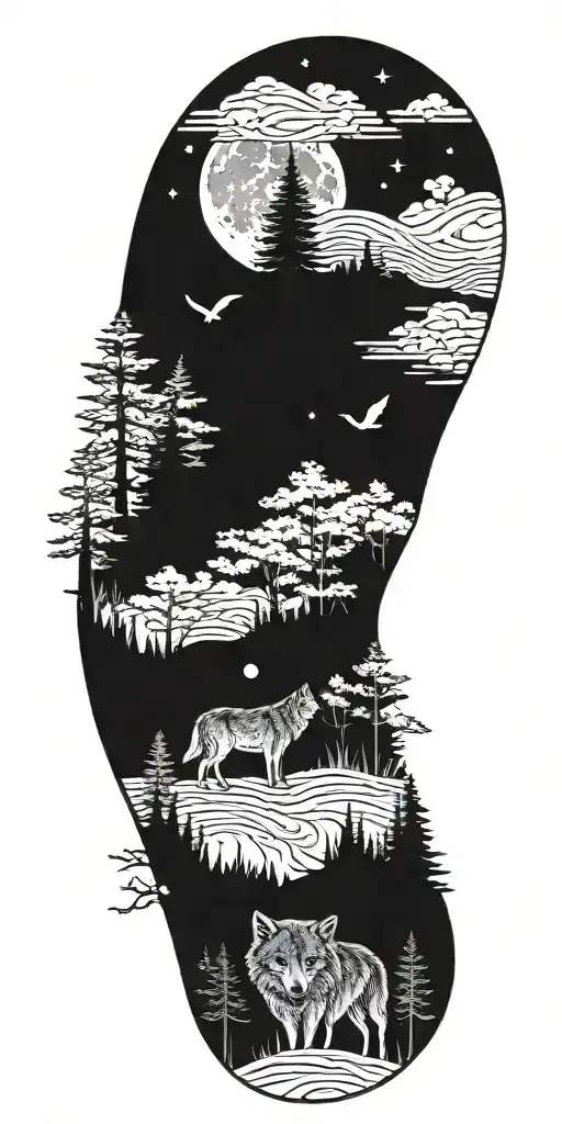 Wolves Forest Moon
