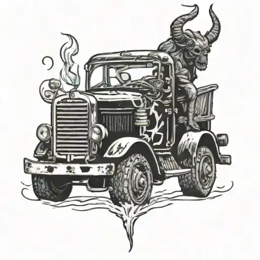 Demon Driving Truck